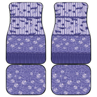 Hawaii Christmas In July Car Mats Amethyst Purple Mele Kalikimaka Sea Animals