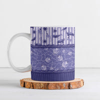 Hawaii Christmas In July Ceramic Mug Amethyst Purple Mele Kalikimaka Sea Animals