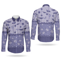 Hawaii Christmas In July Couples Matching Short Sleeve Bodycon Dress and Long Sleeve Button Shirt Amethyst Purple Mele Kalikimaka Sea Animals DT05 - Polynesian Pride
