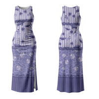 Hawaii Christmas In July Couples Matching Tank Maxi Dress and Hawaiian Shirt Amethyst Purple Mele Kalikimaka Sea Animals DT05 - Polynesian Pride