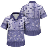 Hawaii Christmas In July Family Matching Summer Maxi Dress and Hawaiian Shirt Amethyst Purple Mele Kalikimaka Sea Animals DT05 Son's Shirt Purple - Polynesian Pride