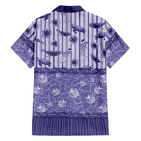 Hawaii Christmas In July Family Matching Tank Maxi Dress and Hawaiian Shirt Amethyst Purple Mele Kalikimaka Sea Animals