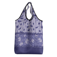 Hawaii Christmas In July Grocery Bag Amethyst Purple Mele Kalikimaka Sea Animals
