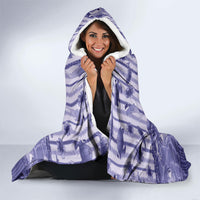 Hawaii Christmas In July Hooded Blanket Amethyst Purple Mele Kalikimaka Sea Animals