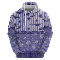 Hawaii Christmas In July Hoodie Amethyst Purple Mele Kalikimaka Sea Animals