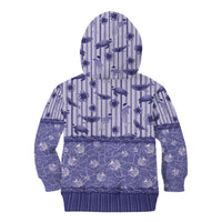 Hawaii Christmas In July Kid Hoodie Amethyst Purple Mele Kalikimaka Sea Animals