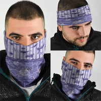 Hawaii Christmas In July Neck Gaiter Amethyst Purple Mele Kalikimaka Sea Animals