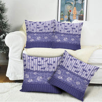 Hawaii Christmas In July Pillow Cover Amethyst Purple Mele Kalikimaka Sea Animals
