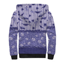Hawaii Christmas In July Sherpa Hoodie Amethyst Purple Mele Kalikimaka Sea Animals