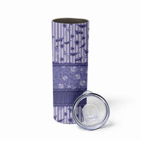 Hawaii Christmas In July Skinny Tumbler Amethyst Purple Mele Kalikimaka Sea Animals