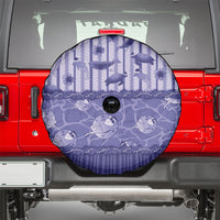 Hawaii Christmas In July Spare Tire Cover Amethyst Purple Mele Kalikimaka Sea Animals