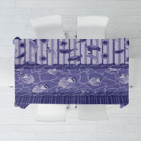 Hawaii Christmas In July Tablecloth Amethyst Purple Mele Kalikimaka Sea Animals