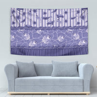 Hawaii Christmas In July Tapestry Amethyst Purple Mele Kalikimaka Sea Animals