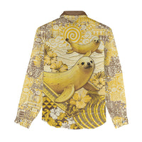 Hawaii Banana Seal Women Casual Shirt Ilio Holo I Ka Uaua Aloha
