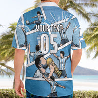 Custom Argentina Football Hawaiian Shirt Goat Comic Style Sun Of May DT05 - Polynesian Pride