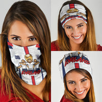 Custom England Football Neck Gaiter Three Lions Trophy St George Cross