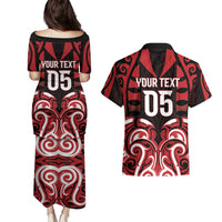 Custom Aotearoa Ngapuhi Couples Matching Puletasi and Hawaiian Shirt Maori Pattern New Zealand - Polynesian Pride