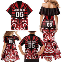Custom Aotearoa Ngapuhi Family Matching Mermaid Dress and Hawaiian Shirt Maori Pattern New Zealand - Polynesian Pride