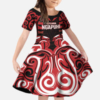 Custom Aotearoa Ngapuhi Family Matching Tank Maxi Dress and Hawaiian Shirt Maori Pattern New Zealand - Polynesian Pride
