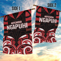 Aotearoa Ngapuhi Garden Flag Maori Pattern New Zealand - Polynesian Pride