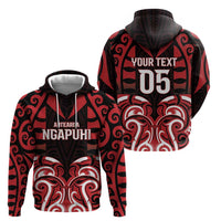 Custom Aotearoa Ngapuhi Hoodie Maori Pattern New Zealand - Polynesian Pride