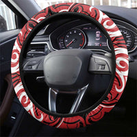 Aotearoa Ngapuhi Steering Wheel Cover Maori Pattern New Zealand - Polynesian Pride