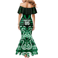 Custom Aotearoa Ngai Tahu Family Matching Mermaid Dress and Hawaiian Shirt Maori Pattern New Zealand - Polynesian Pride