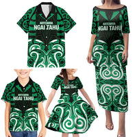 Custom Aotearoa Ngai Tahu Family Matching Puletasi and Hawaiian Shirt Maori Pattern New Zealand - Polynesian Pride