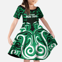 Custom Aotearoa Ngai Tahu Family Matching Tank Maxi Dress and Hawaiian Shirt Maori Pattern New Zealand - Polynesian Pride