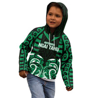 Custom Aotearoa Ngai Tahu Kid Hoodie Maori Pattern New Zealand - Polynesian Pride