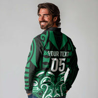 Custom Aotearoa Ngai Tahu Long Sleeve Polo Shirt Maori Pattern New Zealand - Polynesian Pride