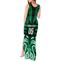 Custom Aotearoa Ngai Tahu Tank Maxi Dress Maori Pattern New Zealand - Polynesian Pride