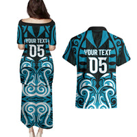 Custom Aotearoa Ngati Porou Couples Matching Puletasi and Hawaiian Shirt Maori Pattern New Zealand - Polynesian Pride
