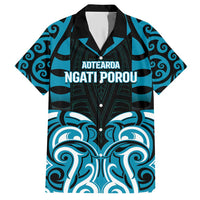 Custom Aotearoa Ngati Porou Family Matching Short Sleeve Bodycon Dress and Hawaiian Shirt Maori Pattern New Zealand - Polynesian Pride