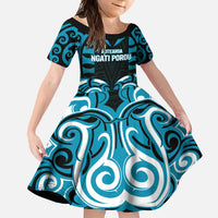 Custom Aotearoa Ngati Porou Family Matching Summer Maxi Dress and Hawaiian Shirt Maori Pattern New Zealand - Polynesian Pride