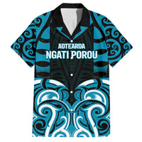 Custom Aotearoa Ngati Porou Family Matching Tank Maxi Dress and Hawaiian Shirt Maori Pattern New Zealand - Polynesian Pride