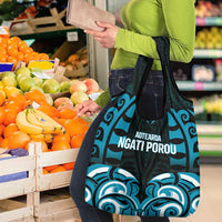 Aotearoa Ngati Porou Grocery Bag Maori Pattern New Zealand - Polynesian Pride