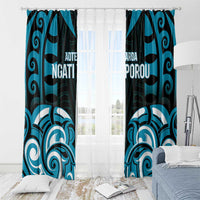 Aotearoa Ngati Porou Window Curtain Maori Pattern New Zealand - Polynesian Pride