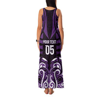Custom Aotearoa Rangitane Family Matching Tank Maxi Dress and Hawaiian Shirt Maori Pattern New Zealand - Polynesian Pride