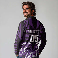 Custom Aotearoa Rangitane Long Sleeve Polo Shirt Maori Pattern New Zealand - Polynesian Pride