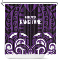 Aotearoa Rangitane Shower Curtain Maori Pattern New Zealand - Polynesian Pride