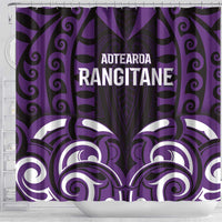 Aotearoa Rangitane Shower Curtain Maori Pattern New Zealand - Polynesian Pride
