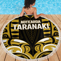 Aotearoa Taranaki Beach Blanket Maori Pattern New Zealand - Polynesian Pride