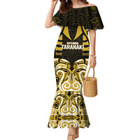 Custom Aotearoa Taranaki Family Matching Mermaid Dress and Hawaiian Shirt Maori Pattern New Zealand - Polynesian Pride