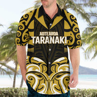 Custom Aotearoa Taranaki Hawaiian Shirt Maori Pattern New Zealand - Polynesian Pride