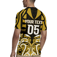 Custom Aotearoa Taranaki Rugby Jersey Maori Pattern New Zealand - Polynesian Pride
