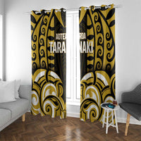 Aotearoa Taranaki Window Curtain Maori Pattern New Zealand - Polynesian Pride