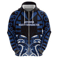 Custom Aotearoa Ngati Tuwharetoa Hoodie Maori Pattern New Zealand - Polynesian Pride