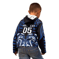 Custom Aotearoa Ngati Tuwharetoa Kid Hoodie Maori Pattern New Zealand - Polynesian Pride