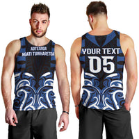 Custom Aotearoa Ngati Tuwharetoa Men Tank Top Maori Pattern New Zealand - Polynesian Pride
